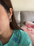 桑玛花朵流苏纯银耳环女2025年新款时尚气质耳坠潮流生日礼物送女朋友 闪耀花朵银耳环 实拍图
