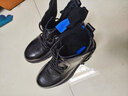 JUKUANG【头层牛皮】2023新款男靴子真皮马丁靴男冬季英伦风高帮加绒男鞋 黑色单鞋723 43 实拍图