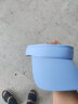 小蚊子防晒帽子男夏季遮脸显脸小防紫外线太阳帽跑步运动鸭舌空顶遮阳帽 UVL-蓝色 实拍图