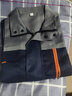 装耐春秋长袖工作服套装男女劳保服套装汽修装修物业家政工程服车间服 长袖五代上灰下篮 L 170 上衣 实拍图