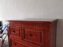 至尚自然（ZHISHANGZIRAN）香樟木柜子五斗柜欧式风格实木斗柜收藏物品柜防虫防蛀防潮 栗子色 120*90*50cm 实拍图