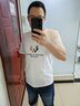南极人t恤男纯棉夏季短袖潮流半袖上衣男士衣服宽松休闲印花短袖男白色L 实拍图