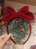 新年立体蝴蝶结发箍头饰女秋冬网红头箍发卡发饰 圣诞红蝴蝶结发箍 实拍图