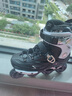 乐秀（ROADSHOW）轮滑鞋成人溜冰鞋初学6-12岁花式休闲刷街旱冰鞋平花鞋滑冰鞋RX7G 黑白全闪头盔套装【送大礼包】 L (42-44) 实拍图