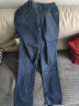 JEEP SPIRIT吉普 弹力牛仔裤男直筒秋冬中年男士宽松裤子商务休闲长裤 3004秋冬款  蓝（高弹力） 30 码（腰围2尺3） 实拍图