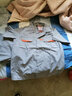 鸿赫工作服夏季短袖套装男女夏天长袖劳保服工衣工厂服汽修服定制工装 【耐磨透气款】灰色短袖 M /165套装 实拍图