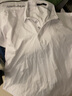 罗蒙（ROMON）短袖t恤男商务休闲弹力透气POLO领打底衫上衣服男装LM13白色2XL 实拍图