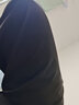杉努裤子男士夏季潮流直筒宽松阔腿休闲港风春款薄冰丝九分小西男裤 K21JR-黑色（加绒款） 3XL （建议155-170斤） 实拍图