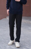 卡宾男装 加绒时装休闲裤2024秋新款修身小脚裤LOGO印花长裤I 煤黑色01 2XL /185/54 实拍图