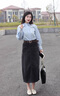 ZHR乐福鞋女通勤风舒适平底单鞋女时尚皮鞋女两穿女鞋 AH557米色 37 实拍图