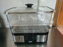 艾格丽（Aigoli）电蒸锅家用大容量双层三层多层不锈钢多功能蒸笼蒸菜蒸玉米预约定时蒸汽锅 12L机械式定时蒸锅2层32cm 实拍图