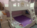 鸿度 儿童床男孩女孩美式高低床上下铺上下床双层床子母床公主床两层 高低床+拖床+抽屉款梯柜+3张床垫 下铺1.5*1.9上铺1.2*1.9米 实拍图