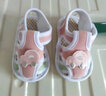 拉米奇骐宝宝凉鞋女夏季0—1岁婴儿学步鞋牛筋软底透气宝宝鞋子男童棉布鞋 小车粉色 牛筋底凉布鞋 14 码 内长12CM 实拍图
