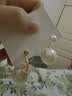 妙奕嘉耳钉仿珍珠耳饰耳环女大珍珠耳坠耳钩气质高级感复古生日礼物女生 大小白珍珠耳钉 实拍图