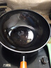 欧乐菲（OLOFE）章铁匠中式老铁炒锅家用平底老式炒菜锅具大炒勺精熟铁燃气灶32cm 实拍图