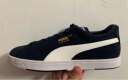 彪马（PUMA）官方【滑板鞋】男低帮经典复古百搭运动轻便透气板鞋SUEDE356414 粗呢蓝-白色-金色-28 39 实拍图