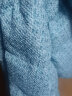 鸭鸭（YAYA）羽绒服女中长款冬季保暖宽松加厚新国标羽绒外套连帽大衣 蓝色 L 实拍图