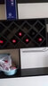 超益嘉现代简约酒柜壁挂式红酒架悬挂式酒柜餐厅墙壁墙上红酒架墙壁酒柜 黑色 1.6米长11个酒格 实拍图