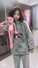 小情歌 情侣睡衣女冬季珊瑚绒加厚保暖男士加绒可外穿男女家居服套装 R4779 女装（护颈） L 实拍图