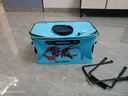 TAB 鱼桶钓鱼桶eva加厚多功能活鱼箱折叠水桶钓箱装鱼箱渔具可增氧 投鱼款小鱼桶【45#】-蓝色 实拍图