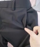 罗蒙（ROMON）免烫四面弹休闲裤男2026春夏爸爸装薄款宽松直筒裤商务职业工装裤 7K035819H黑色【春秋款】 40 （3尺） 实拍图