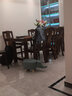 鑫友利实木橡木宜餐椅家用现代简约餐厅靠背椅书房新中式饭店木椅吃饭 胡桃色实木框架+实木坐板全实木 实拍图