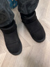 骆驼（CAMEL）雪地靴女百搭舒适暖绒平跟套筒保暖靴 L23W275157 黑色 35  实拍图