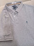 与狼共舞【凉感透气】短袖POLO衫男士纯棉简约翻领夏季商务通勤轻休闲T恤 401-004花灰 L 175/92A 实拍图