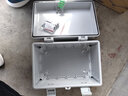 迎欣（yingxin）户外防水配电箱塑料明装防水箱电表箱室外监控箱强弱电箱盒控制箱 300*200*170灰盖带底板 实拍图