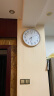 康巴丝（Compas）16英寸电波钟钟表石英钟客厅挂钟新扫描第三代智能电波钟办公室考场自动对时 6901金色电波钟（直径38厘米） 实拍图