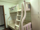 松堡王国 上下床全实木床高低床双层床女孩男孩儿童床TC901 挂梯粉（不含床垫和床中书架） 1200*1900 实拍图