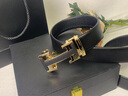 柏萨尼（PESASRIE）轻奢品牌男士520真皮自动扣腰带男H扣牛皮裤带生日情人节礼物 奢侈礼盒装+金扣均码125cm可剪短 实拍图