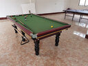 PNT 台球桌标准成人家用美式黑8台球案高档落袋中式黑八桌球台二合一 8尺 豪华款2.58米【6脚】 实拍图