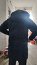 鸭鸭（YAYA）羽绒服男士加厚中长款连帽纯色极寒中老年爸爸外套新款商务羽绒衣 藏青色 M /170 实拍图