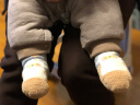 宝宝袜加绒袜套婴儿袜冬季加厚保暖儿童地板袜防滑男女童袜子卡通可爱睡眠袜 蓝色小羊 S码(0-2岁) 晒单实拍图