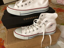 匡威（Converse）帆布运动板鞋 ALL STAR HI高帮休闲鞋 经典男女全明星 日本直邮 OW-白色 24.5 （39） 实拍图