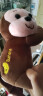 贝伦多毛绒玩具猴子公仔可爱长臂猴娃娃水晶超柔吊猴抱枕生日礼物女生 水晶超窗帘猴（粉色+棕色） 45厘米 晒单实拍图