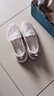 斯凯奇（Skechers）渔夫鞋夏季一脚蹬女鞋蕾丝透气懒人散步鞋休闲妈妈鞋平底单鞋 896020-TPE/灰褐色 36.5 实拍图