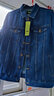森马森马牛仔外套男夹克春秋季翻领茄克ins潮上衣韩版纯棉衣服 牛仔深蓝0840 XL 实拍图