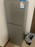 HYUNDAI（韩国现代） 小冰箱 冰箱小型双开门 迷你双门家用宿舍租房冷藏冷冻电冰箱节能省电 95L银【行业TOP+冷藏保鲜】 实拍图