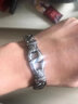 朋克摇滚欧美时尚钛钢潮男复古个性手链霸气手饰情侣简约炫酷日韩风格饰品 长19cm 很瘦100斤左右带 实拍图