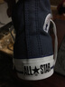 匡威（Converse）帆布运动板鞋 ALL STAR HI高帮休闲鞋 经典男女全明星 日本直邮 NV-藏青色 23.5 实拍图