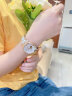 欧绮娜（MG.ORKINA MG）镶钻手表双天鹅自动机械表女士陶瓷镂空腕表学生情人节送女友礼物 优雅白面+陶瓷表带 实拍图
