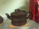 一茗金砂 宜兴紫砂壶茶壶茶具 吴海良代表作 原矿黑墩头老紫泥250CC竹段壶 实拍图