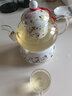 那些时光花茶壶 蜡烛加热水果茶壶套装 耐热玻璃下午茶花果茶壶 藤蔓时光(壶+底座)陶瓷茶隔【简 实拍图