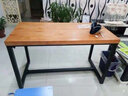 朗庆（LANGQING）实木电脑台式桌家用实木桌子书房书桌写字桌学习电脑桌子 200*80*75厚度8cm 实拍图