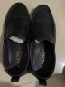 宜驰（EGCHI）皮鞋男士头层牛皮舒适耐磨透气时尚商务休闲鞋 JS1931 黑色 39 实拍图