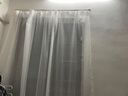 DAIFEINA 薄纱白纱窗帘纱帘阳台沙白沙白纱帘透光不透人幻影纱帘 白纱帘-挂钩 2.4米*2.7米 1片 （高可改短） 实拍图
