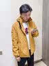 JEEP吉普徒步登山服男羽绒三合一冲锋衣防水防风夹克抓绒内胆御寒外套 云杉黄 【抓绒4075】 L （175） 实拍图