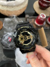 卡西欧（CASIO）手表 G-SHOCK魔金双显 防水防震运动手表 学生手表 GA-110GB-1A 实拍图